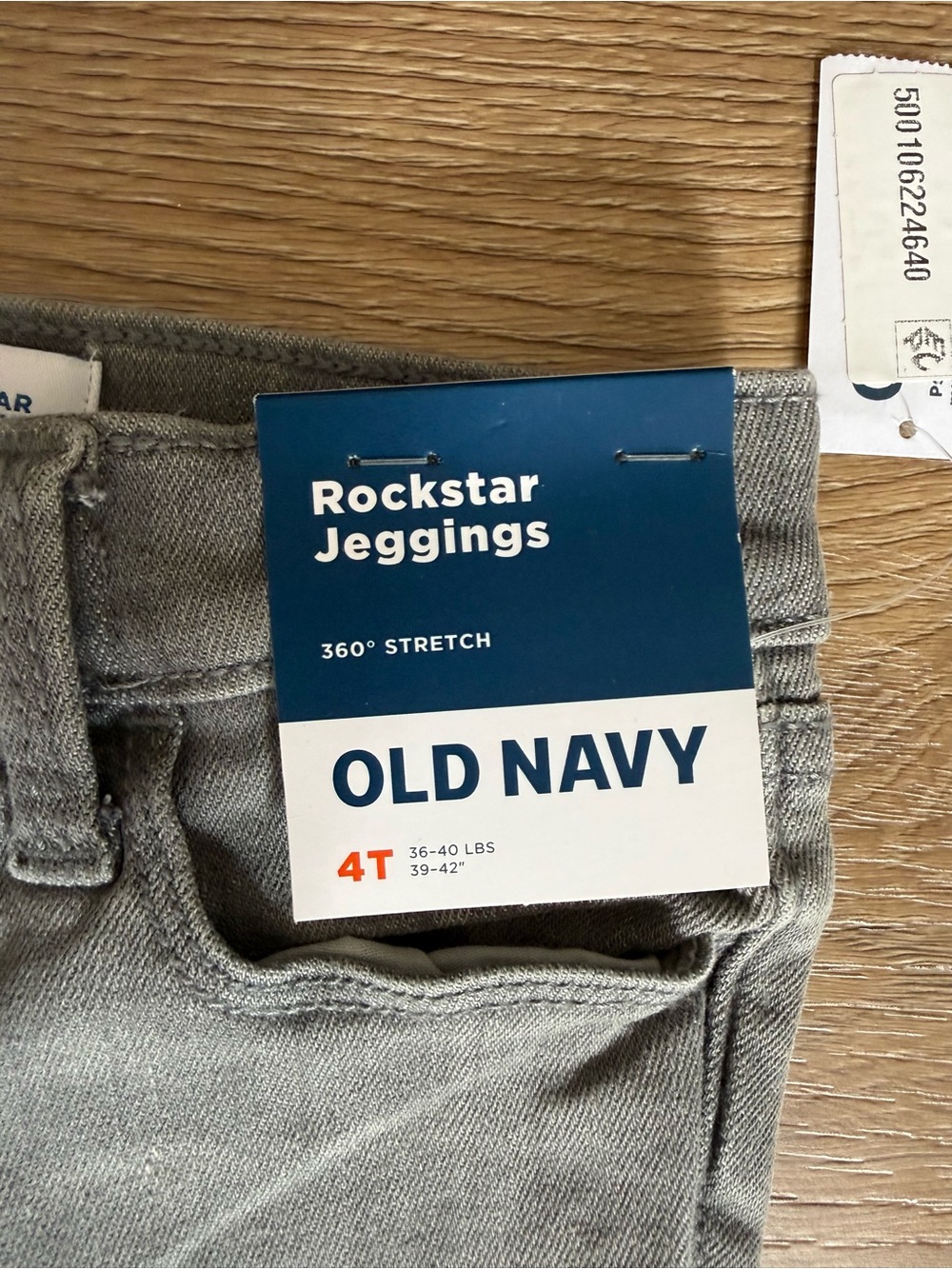 Girls Old Navy Light Grey Rockstar Jeggings - Picture 5 of 5